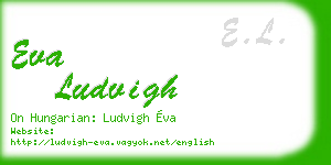 eva ludvigh business card